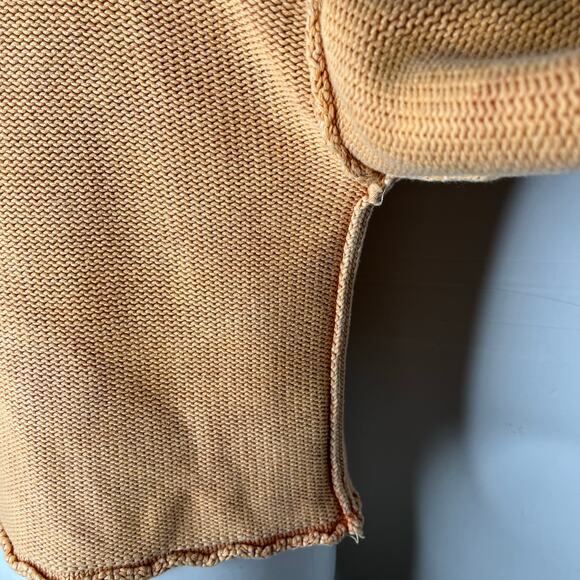 NYLAND Chunky Knit Pullover Crewneck Sweater Faded Orange - Picture 16 of 16